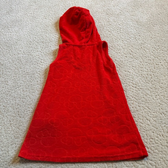 Disney Red Hooded Kids Swim Coverup Minnie Mouse - Picture 7 of 8